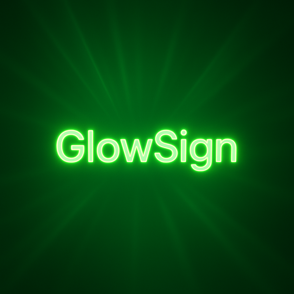 GlowSign Pro - Glow-in-the-Dark Yard Signs That Shine 24/7